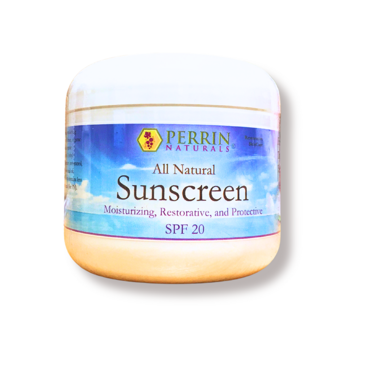Perrin Naturals Sunscreen SPF 20 for moisturising and protective skincare