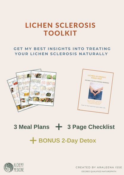 Lichen Sclerosis Toolkit (Roadmap &amp; 3 Meal Plans)