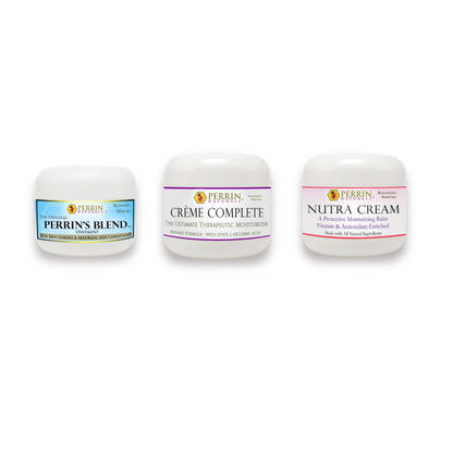 Lichens Sclerosis trio pack by Perrin Naturals used for skin condition lichen sclerosus 