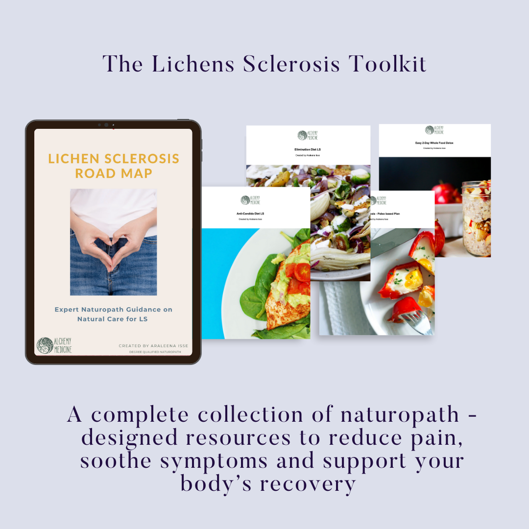 Lichen Sclerosis Toolkit (Roadmap &amp; 3 Meal Plans)